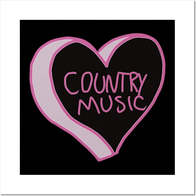 Country Music Lover Wall Art by ROLLIE MC SCROLLIE